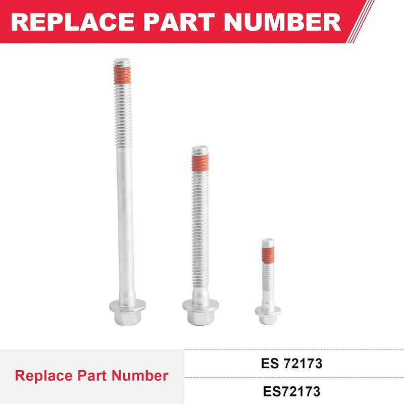 Fitede Cylinder Head Bolts Set Compatible with Chevy Corvette Silverado GMC Sierra Yukon Cadillac Buick Hummer Pontiac Replaces# ES72173 ES 72173 - Image 2